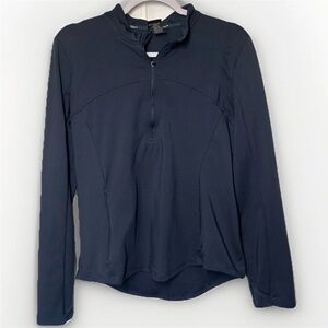 Spyder Active Navy 1/2 Zip Long Sleeve Pullover Women's Sz L Hiking Outdoor Golf